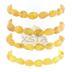 Raw olive style amber bracelet